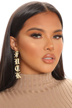 Load image into Gallery viewer, Fuck Off Drop Earrings - Gold
