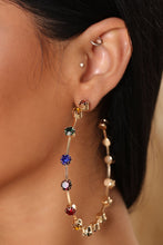 Load image into Gallery viewer, Multi-Colored Hoop Earrings
