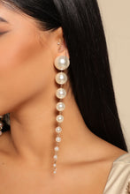 Load image into Gallery viewer, Pearly Icon Linear Earrings
