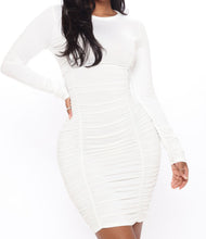 Load image into Gallery viewer, Take Your Man Ruched Dress
