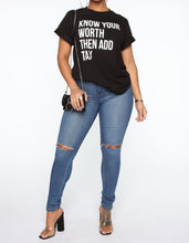 Load image into Gallery viewer, What is Your Worth Tunic Top
