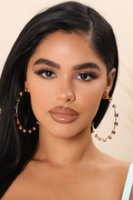 Load image into Gallery viewer, Multi-Colored Hoop Earrings

