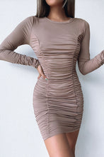 Load image into Gallery viewer, Take Your Man Ruched Dress
