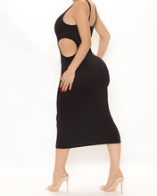 Load image into Gallery viewer, Stop the Presses Ribbed Midi Dress
