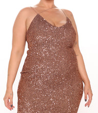 Load image into Gallery viewer, Make It Sexy Sequin Midi Dress
